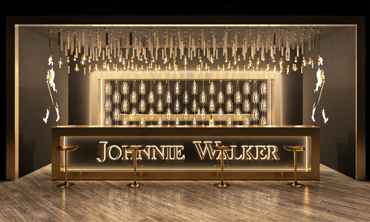 Разработка дизайна барной стойки для Johnnie Walker